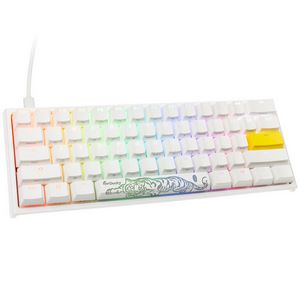 Ducky One 2 Pro Mini White Edition Gaming Keyboard, RGB LED - Cherry Blue